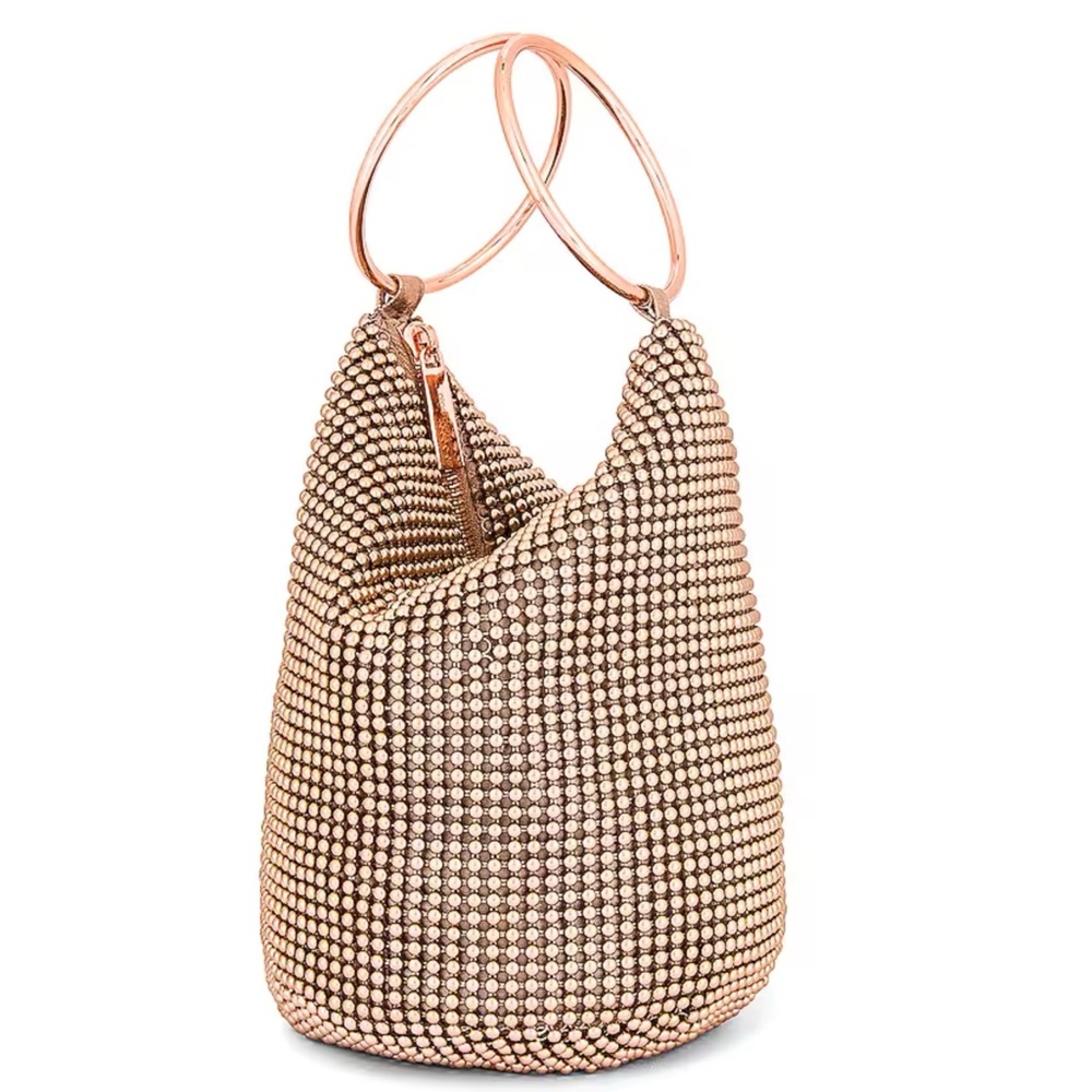 OLGA BERG | Bianca Ball Mesh Handle Bag